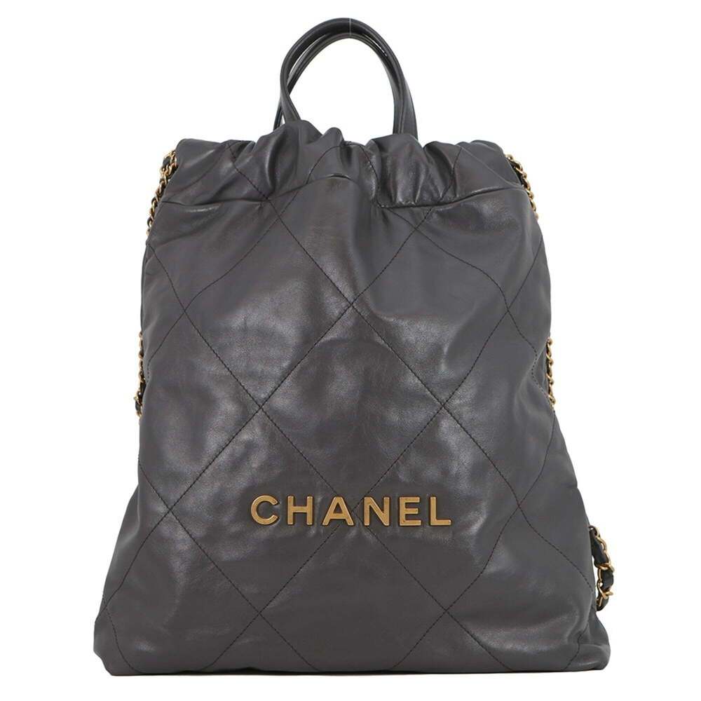 Chanel backpack, 22 Small, Shiny Calfskin AS3859, CHANEL women's